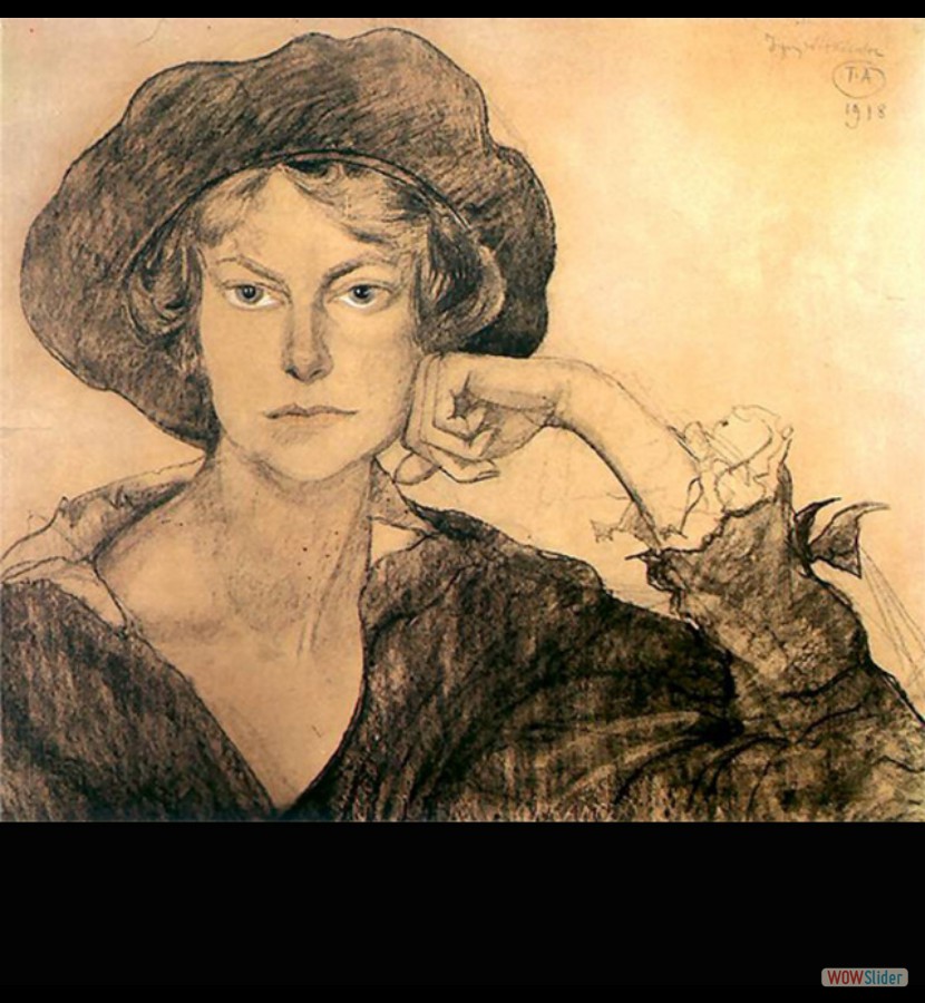Retrato de Irena Szarota - 1918